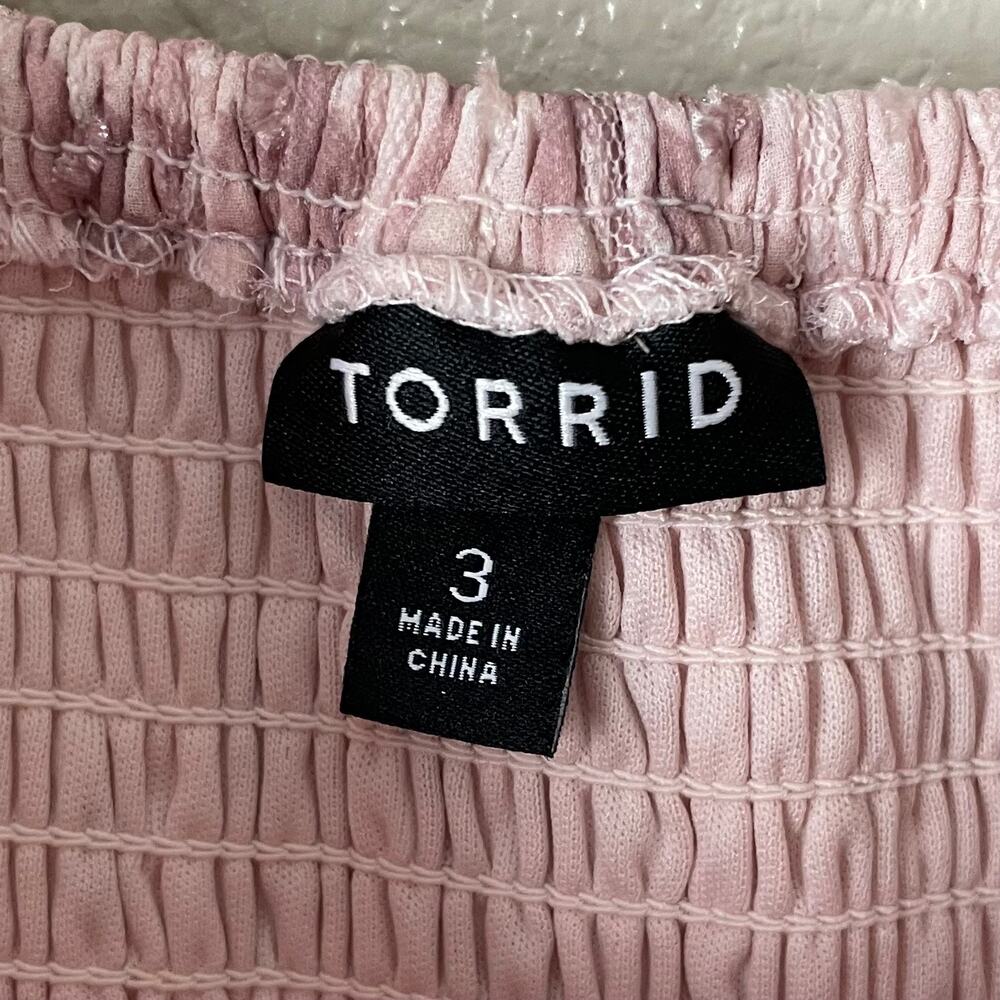 Torrid Dress Womens 3X Pink Tiered Floral Midi Whimsical Fairy Coquette Garden - Picture 9 of 11